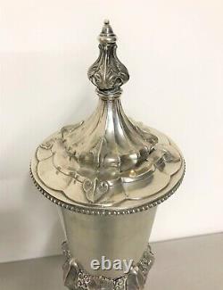 Covered silver cup, 19th century