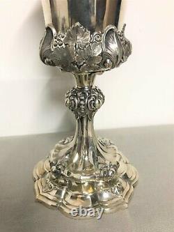 Covered silver cup, 19th century