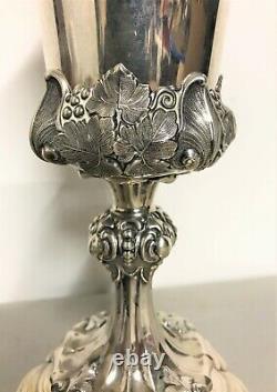 Covered silver cup, 19th century