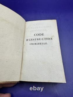 Criminal Procedure Code 1810 Toulouse Leather Binding Napoleonic Era