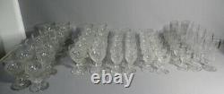 Crystal Glass Service Talled And Graved St. Louis 66 Pieces Era Xixem