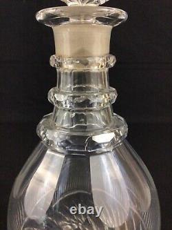 Crystal carafe from the 19th century Restoration / Louis Philippe era