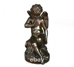 Cupid Bronze Patina Gilded Period Late 19th Century