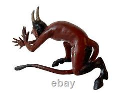 Curiosa Sculpture In Vienna Bronze Erotic Devil Nez's Foot Age 19th