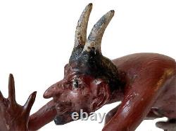 Curiosa Sculpture In Vienna Bronze Erotic Devil Nez's Foot Age 19th