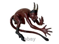 Curiosa Sculpture In Vienna Bronze Erotic Devil Nez's Foot Age 19th