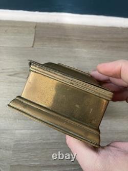 Curious Pocket Inkwell Box in Bronze and Brass, 18th–19th Century, Holland, High Period