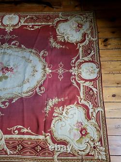 DRG46/ Antique Aubusson Savonnerie Tapestry Rug from the 19th Century 133x170cm