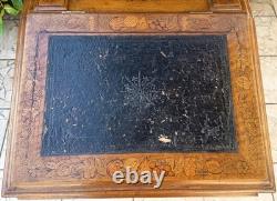 Davenport Desk in Marquetry Walnut Victorian Era