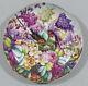 Decorative Plate With Flowers And Birds, Hand-painted Porcelain, 19th Century