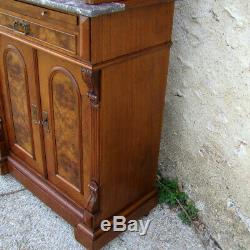 Dentist Cabinet Cylinder Walnut Era XIX