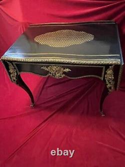 Desk Table from the Napoleon III Period, Gilded Bronze, 19th Century.