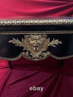 Desk Table from the Napoleon III Period, Gilded Bronze, 19th Century.