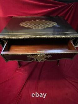 Desk Table from the Napoleon III Period, Gilded Bronze, 19th Century.