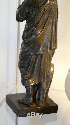 Diane De Gabie, Bronze Sculpture Patina Brune, Time XIX