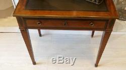 Directoire Style Writing Table In Mahogany Leather Top, Nineteenth Time