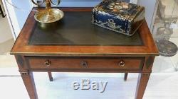 Directoire Style Writing Table In Mahogany Leather Top, Nineteenth Time