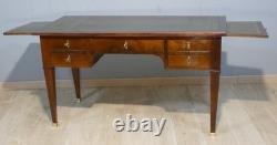 Directoire flat desk in mahogany and veneer, early 19th century