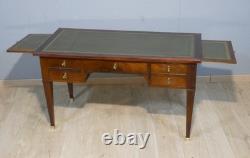 Directoire flat desk in mahogany and veneer, early 19th century