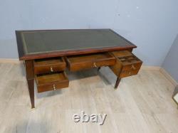 Directoire flat desk in mahogany and veneer, early 19th century