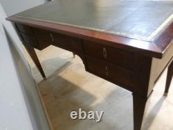 Directoire flat desk in mahogany and veneer, early 19th century