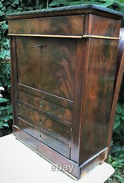 Doll's furniture: small 19th century secretary desk