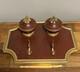Dolphin Inkwell Empire In Gilded Bronze And Griotte Marble 19th Century