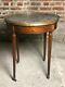 Drum Table Louis Xvi Style Marble-topped Vintage Late Xix