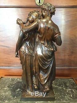 Dumaige, Stephen Henry (1830-1888) Statue Of Virgin Bronze Age Nineteenth