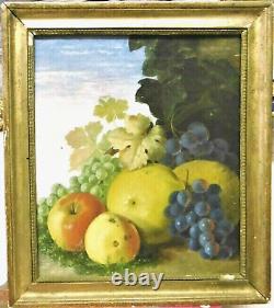'Early 19th Century Oil Painting on Canvas in Gilded Frame'