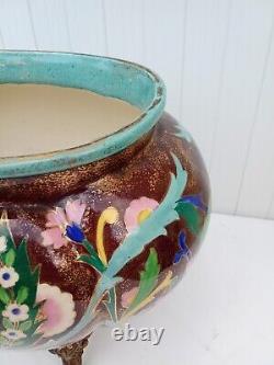 Earthenware Planter Signed Edouard Gilles 19th Century Period