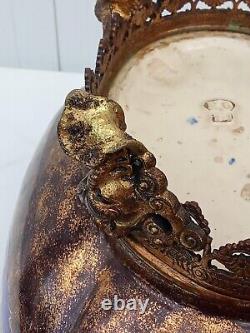 Earthenware Planter Signed Edouard Gilles 19th Century Period