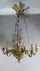Empire Period Chandelier 9 Fires Gilt Bronze And Patinated, Xix