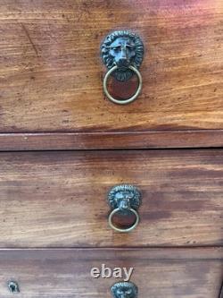 Empire Period Mahogany and Veneer Chest of Drawers 19th Century