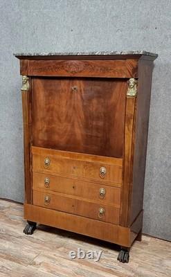Empire Period Secretary in Mahogany, Early 19th Century