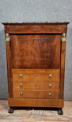 Empire Period Secretary in Mahogany, Early 19th Century