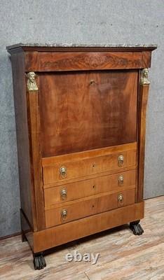 Empire Period Secretary in Mahogany, Early 19th Century