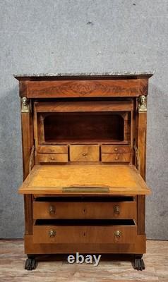 Empire Period Secretary in Mahogany, Early 19th Century