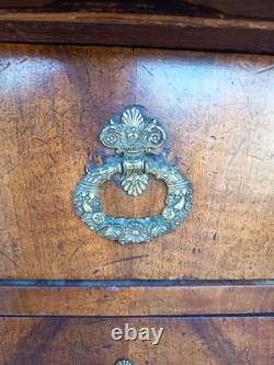 Empire Period Walnut Burl Commode