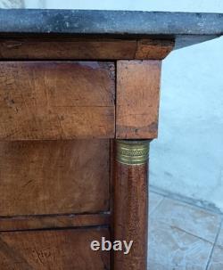 Empire Period Walnut Burl Commode