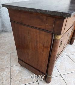 Empire Period Walnut Burl Commode