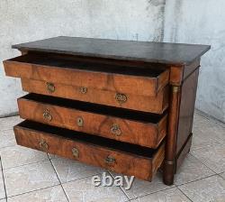 Empire Period Walnut Burl Commode