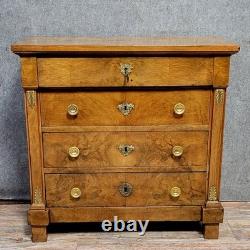 Empire Period Walnut Lady's Commode / Early 19th Century