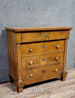 Empire Period Walnut Lady's Commode / Early 19th Century