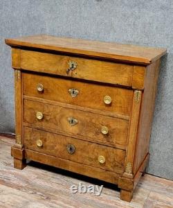 Empire Period Walnut Lady's Commode / Early 19th Century