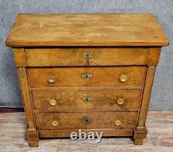 Empire Period Walnut Lady's Commode / Early 19th Century