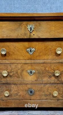 Empire Period Walnut Lady's Commode / Early 19th Century