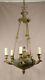 Empire Style Chandelier For Eagles Gilt Bronze And Green Sheet, Time Xix
