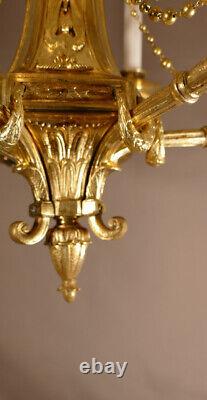 Empire Style Gilt Bronze Candlestick, 19th Century