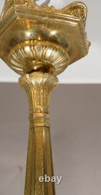 Empire Style Gilt Bronze Candlestick, 19th Century